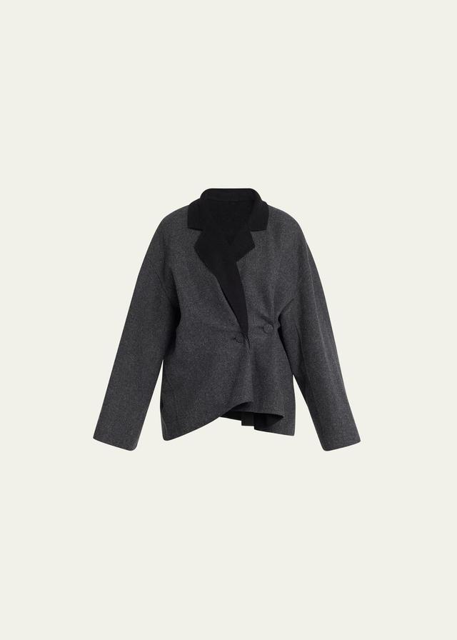 Givenchy Oversize Wool Blend Wrap Coat Product Image