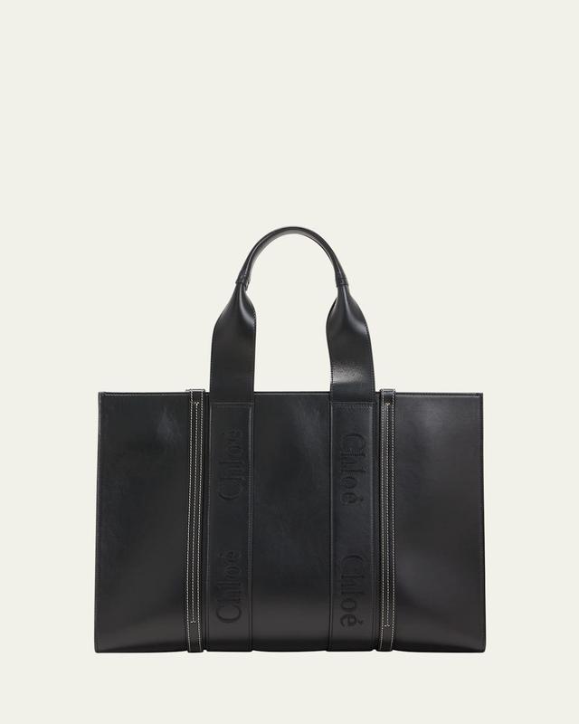 Womens Woody Large Leather Tote Product Image