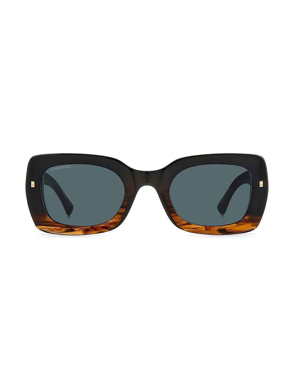 Mens Plastic 51MM Square Sunglasses Product Image