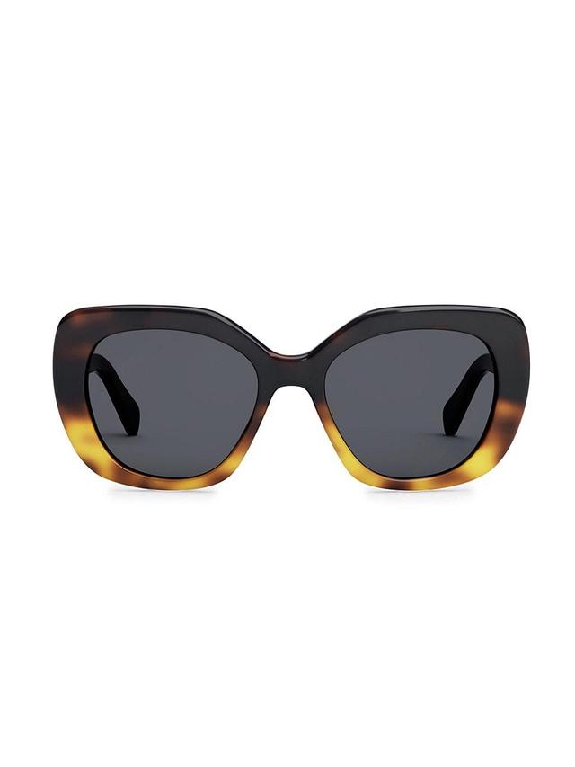 Womens 55MM Butterfly Round Sunglasses Product Image