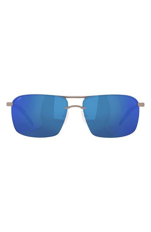 Costa Del Mar Skimmer 62mm Oversize Rectangular Sunglasses Product Image