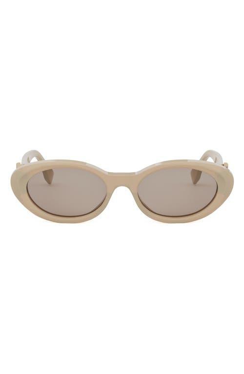 FENDI The  Diamonds 53mm Oval Sunglasses In Sbeigbrng Product Image