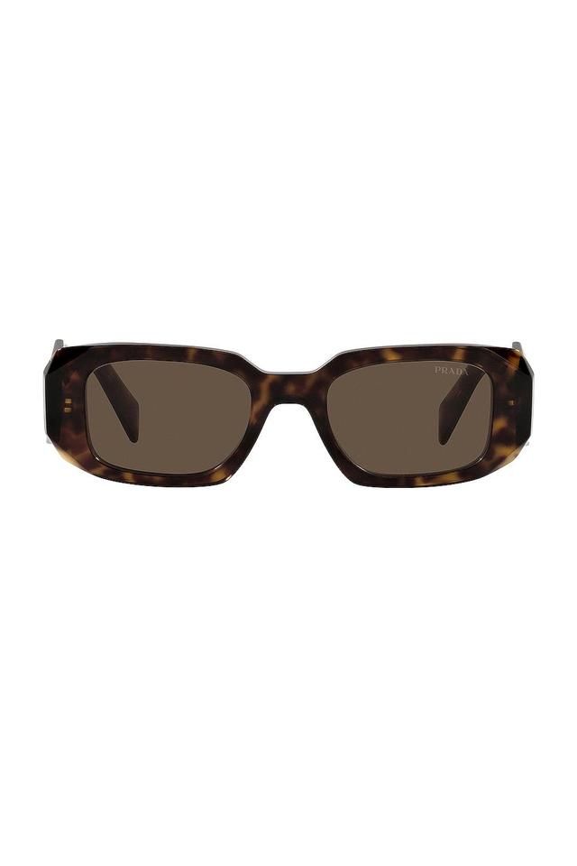 Prada Scultoreo Narrow Sunglasses Brown.. Product Image