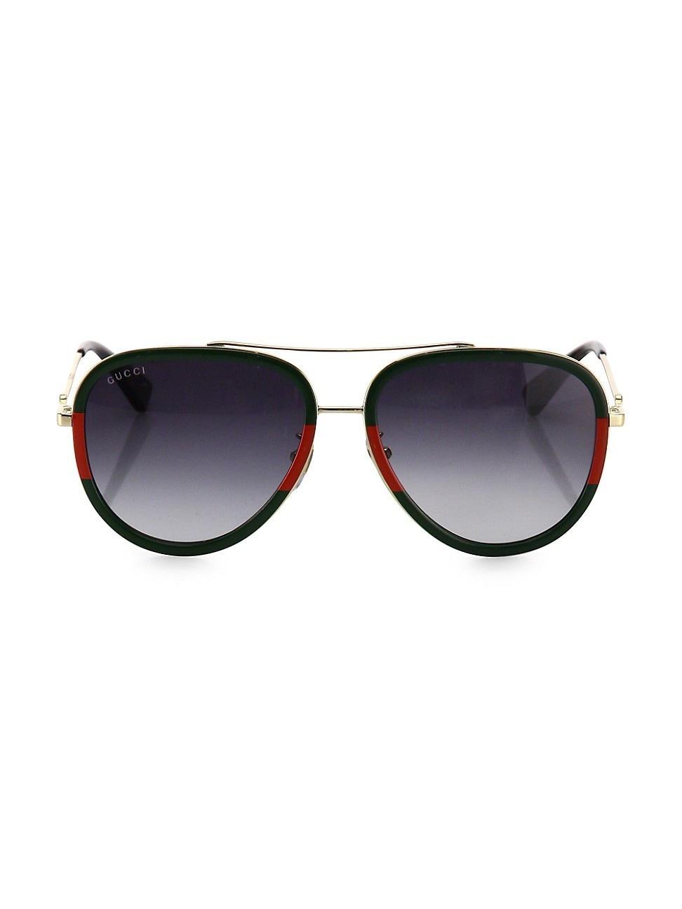 Mens 57MM Pilot Sunglasses Product Image