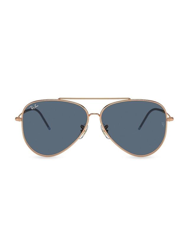 Mens RBR0101S 59MM Reverse Aviator Sunglasses Product Image