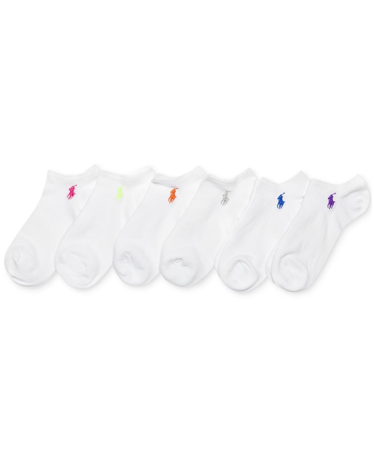 Polo Ralph Lauren Womens 6-Pk. Flat Knit Low-Cut Socks Product Image