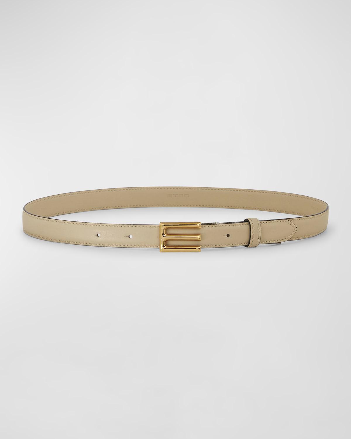 Logo Buckle Leather Belt Product Image