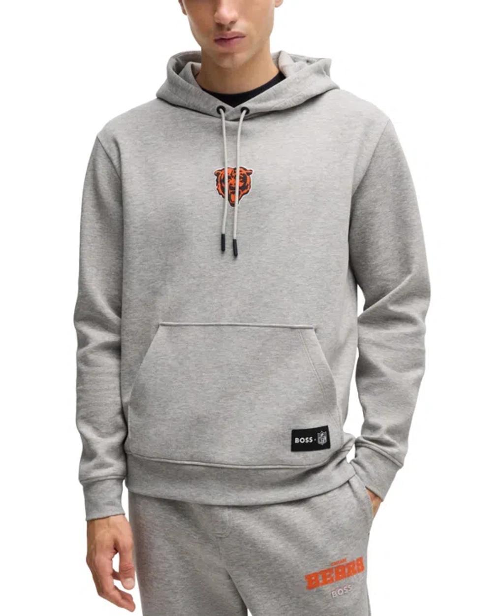 HUGO BOSS Boss X Nfl Interlock Hoodie With Special Branding In Giants Product Image