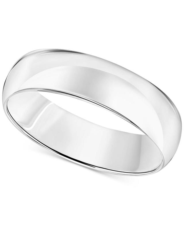 Mens Comfort Fit Wedding Band (6mm) in 14k Gold or 14k White Gold Product Image