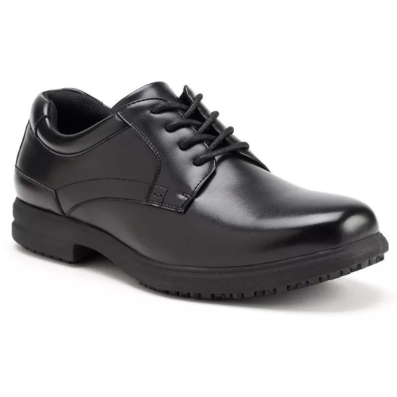 Nunn Bush Sherman Slip Resistant Plain Toe Oxford Men's Lace up casual Shoes Product Image