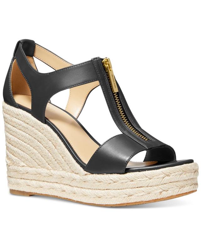 Womens Berkley 100MM Leather Espadrille Wedge Sandals Product Image