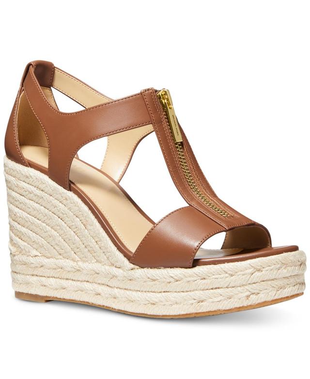 Womens Berkley 100MM Leather Espadrille Wedge Sandals Product Image