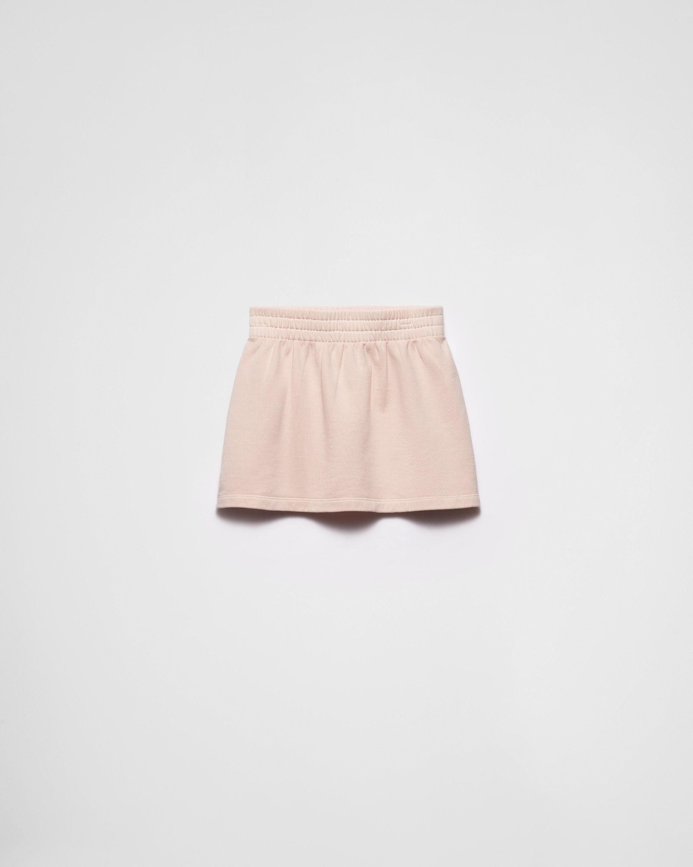 Cotton fleece miniskirt Product Image