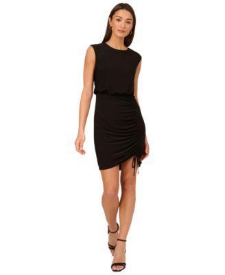 Adrianna by Adrianna Papell Womens Ruched Mini Dress Product Image