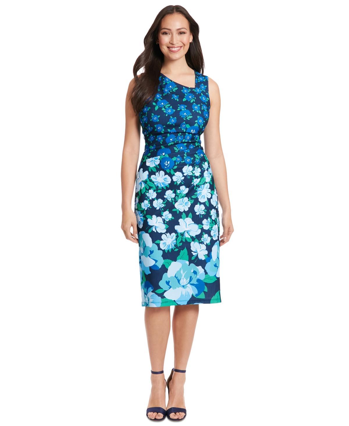 Women's Floral-Print Sheath Dress Product Image