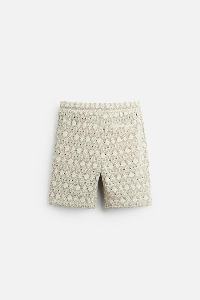 GEOMETRIC JACQUARD SHORTS Product Image