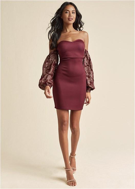 Off-The-Shoulder Mini Dress Product Image