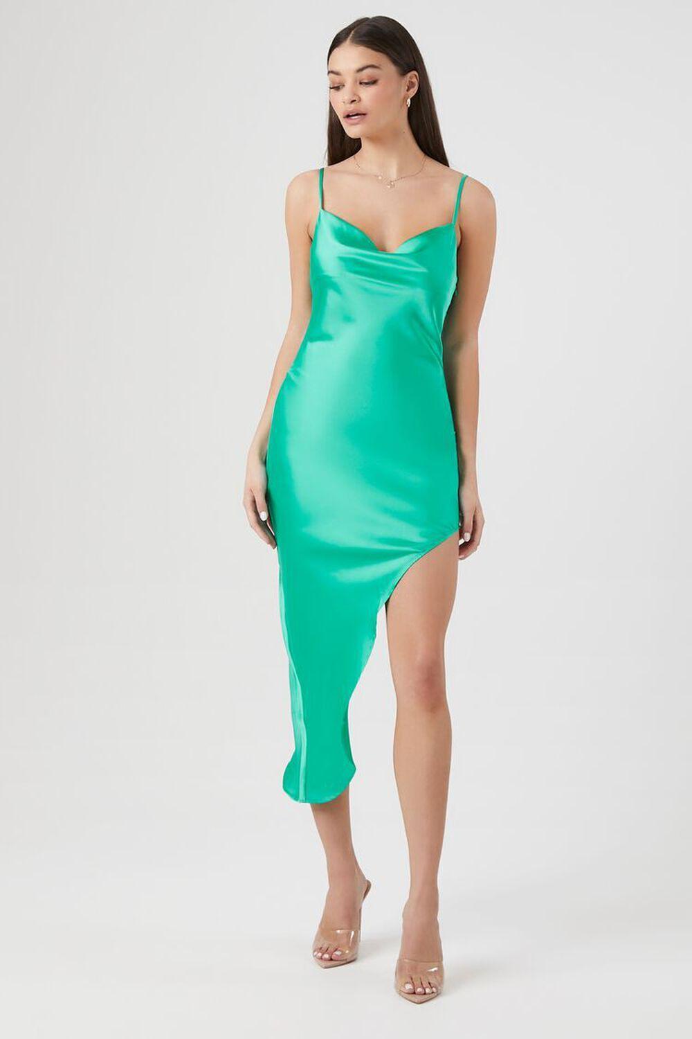 Satin Cowl Slip Dress | Forever 21 Product Image