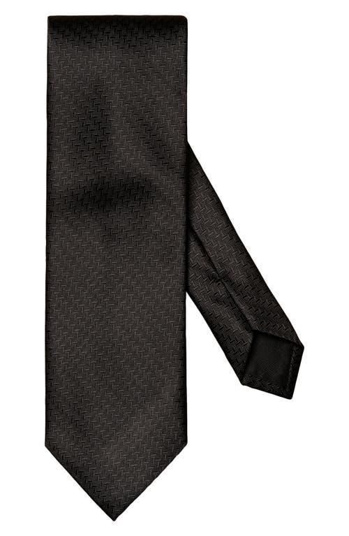 Mens Tonal Zigzag Silk Tie Product Image