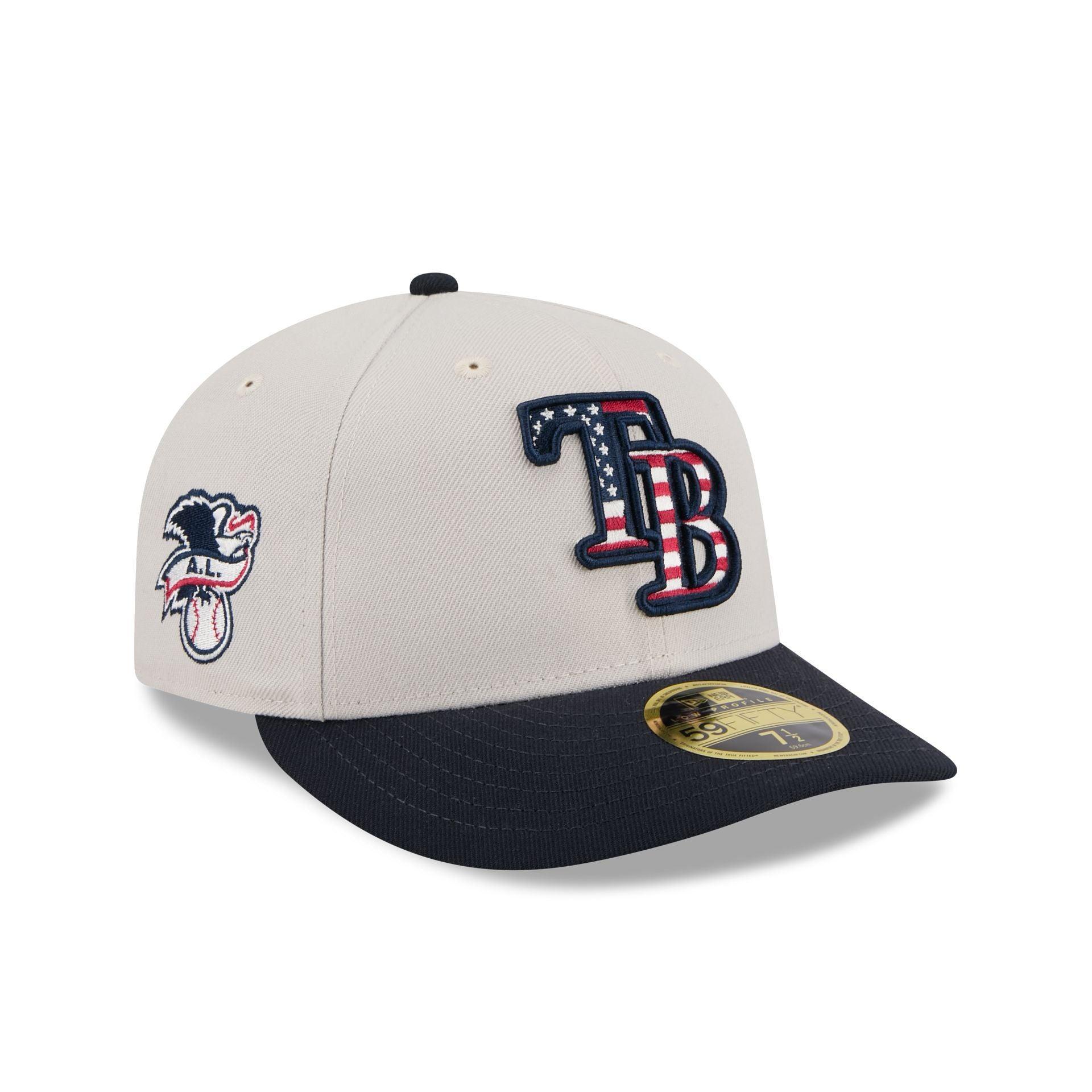 Tampa Bay Rays Independence Day 2024 Low Profile 59FIFTY Fitted Hat Male Product Image