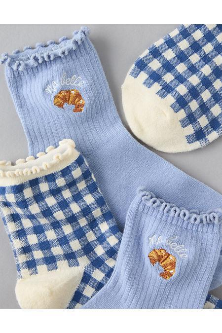 AE Croissant Boyfriend Sock 2-Pack Womens Product Image