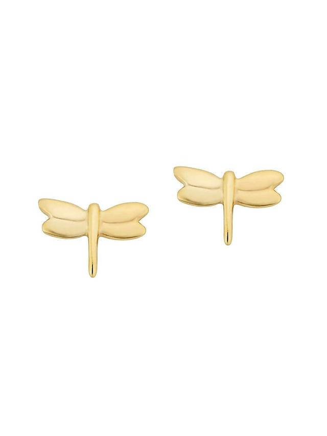 Womens 14K Yellow Gold Flora Studs Product Image