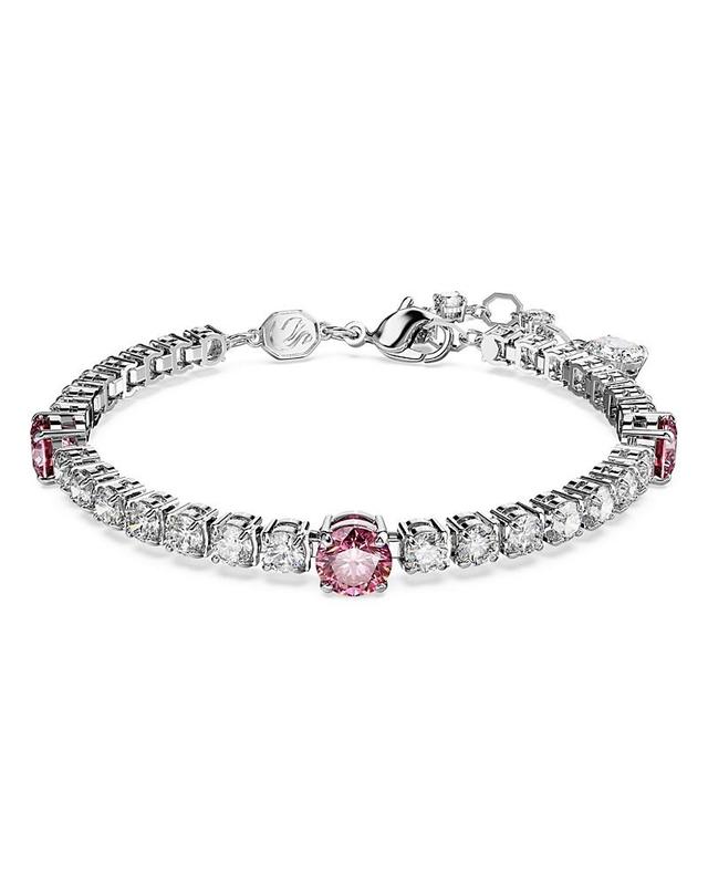 Womens Matrix Rhodium-Plated & Swarovski Crystal Tennis Bracelet Product Image