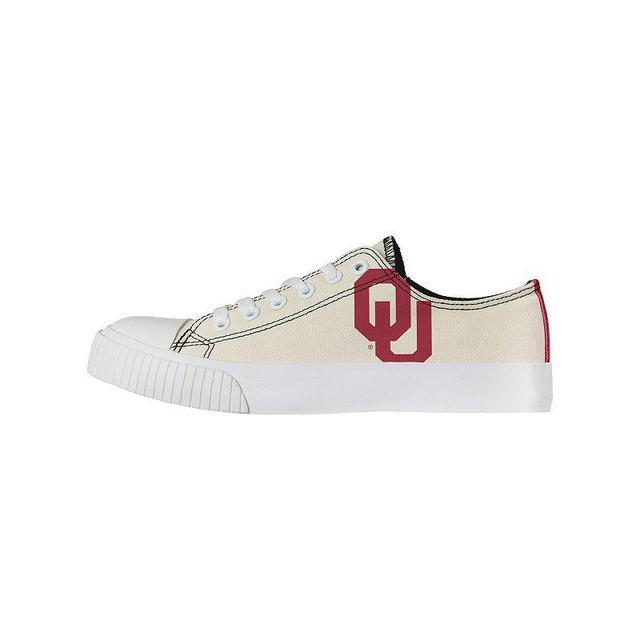 Womens FOCO Cream Oklahoma Sooners Low Top Canvas Shoes Product Image