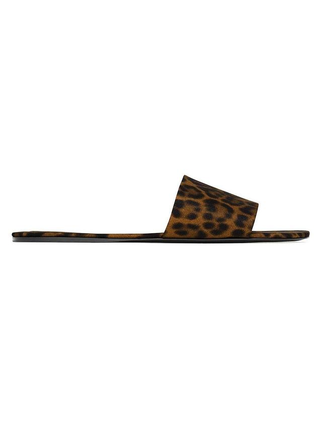 Womens Carlyle Slides In Leopard Grosgrain Product Image