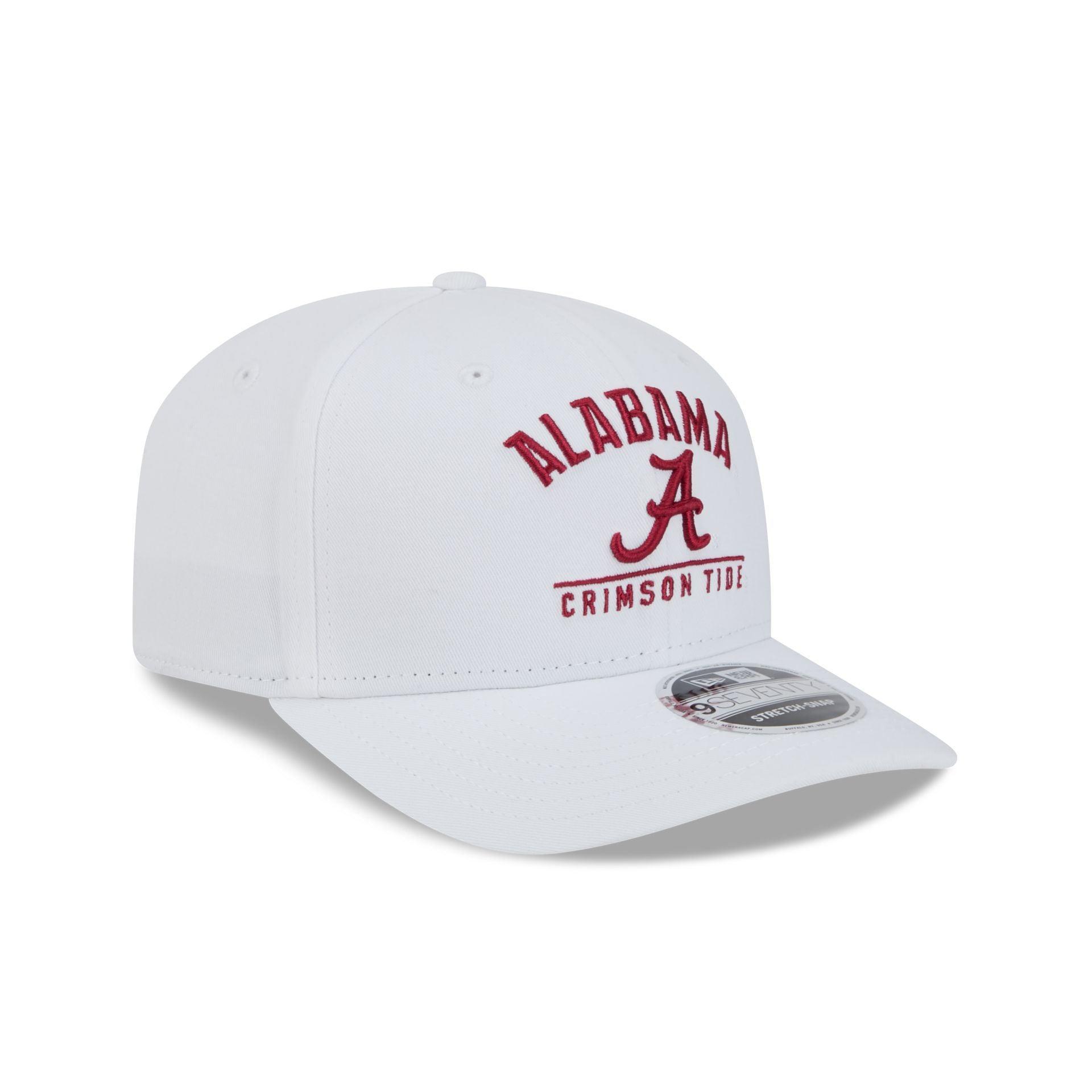 Alabama Crimson Tide Optic White 9SEVENTY Stretch-Snap Hat Male Product Image