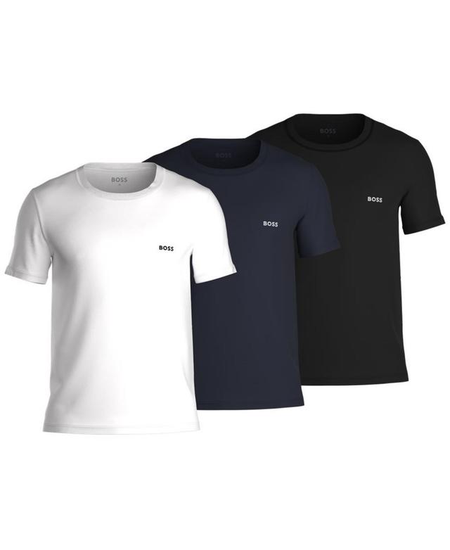 Hugo by Hugo Boss Mens Classic 3-Pk. Logo-Print Cotton T-Shirts Product Image