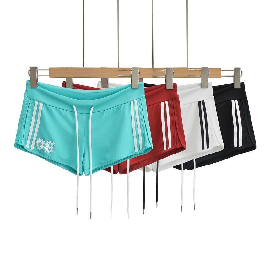 Low Rise Numbering Shorts Product Image