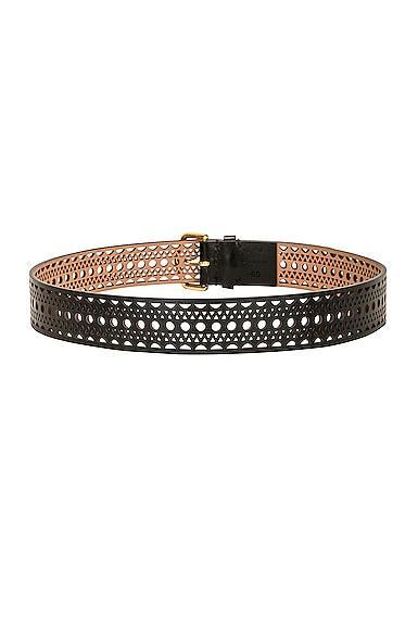 ALAÏA Vienne Leather Belt Black. (also in 65, 70, 75). Product Image