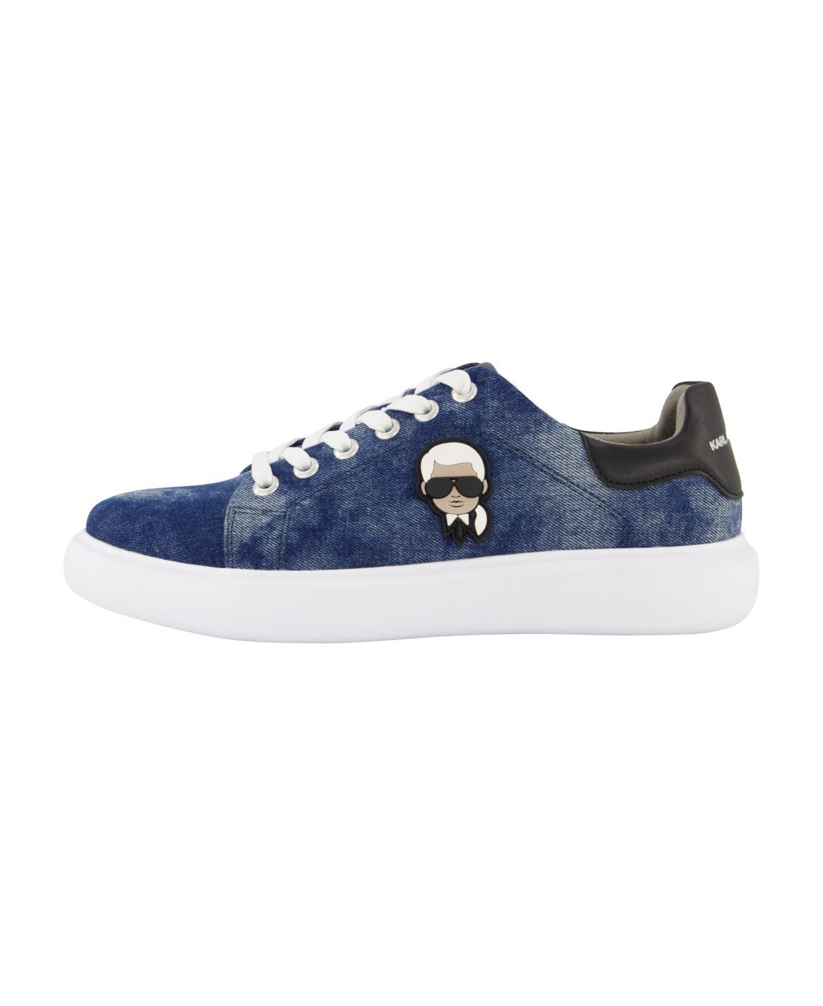 Karl Lagerfeld Paris Mens Denim Karl Head Sneakers Product Image