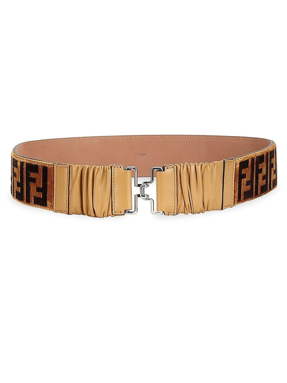 Womens Leather Logo Belt Product Image