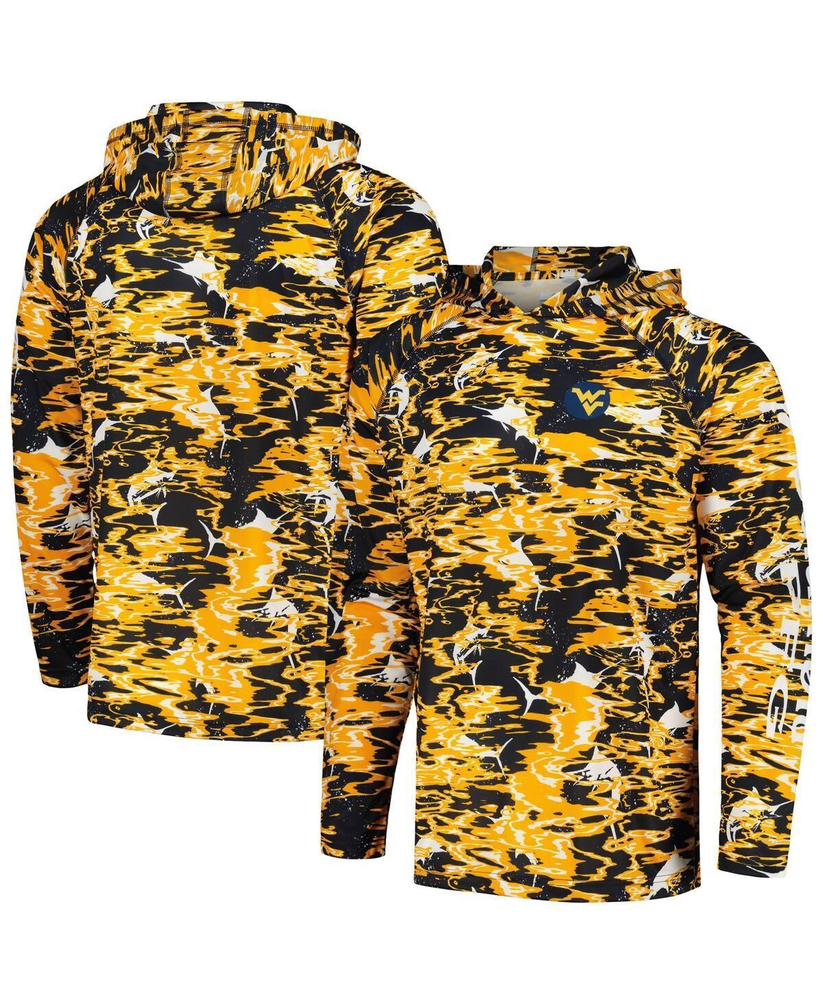 Columbia Men's Collegiate PFG Super Terminal Tackle Hoodie - West Virginia- Product Image