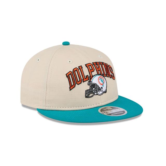 Miami Dolphins Historic Helmet Retro Crown 9FIFTY Snapback Hat Male Product Image