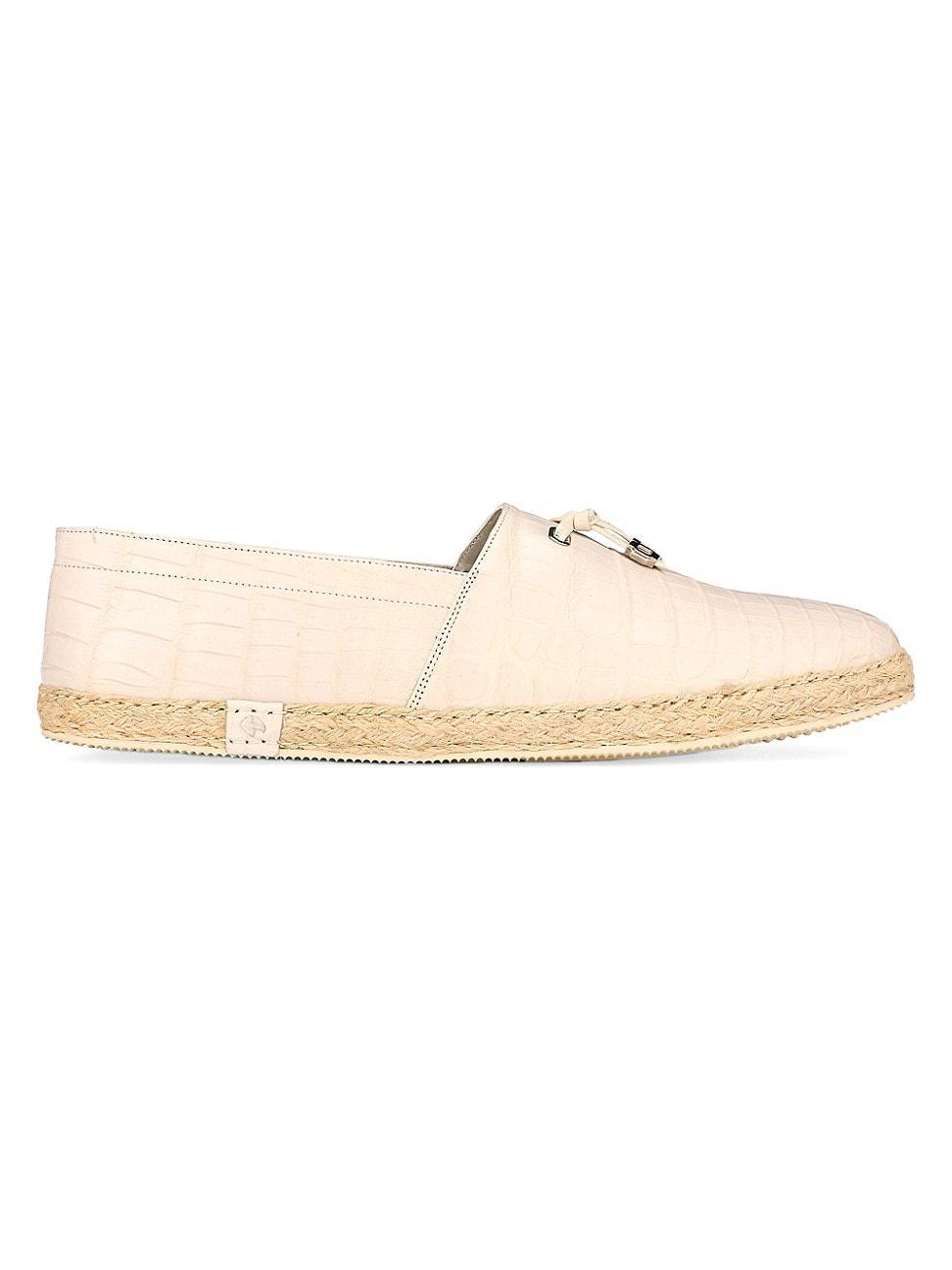 Mens Crocodile Leather Espadrilles Product Image