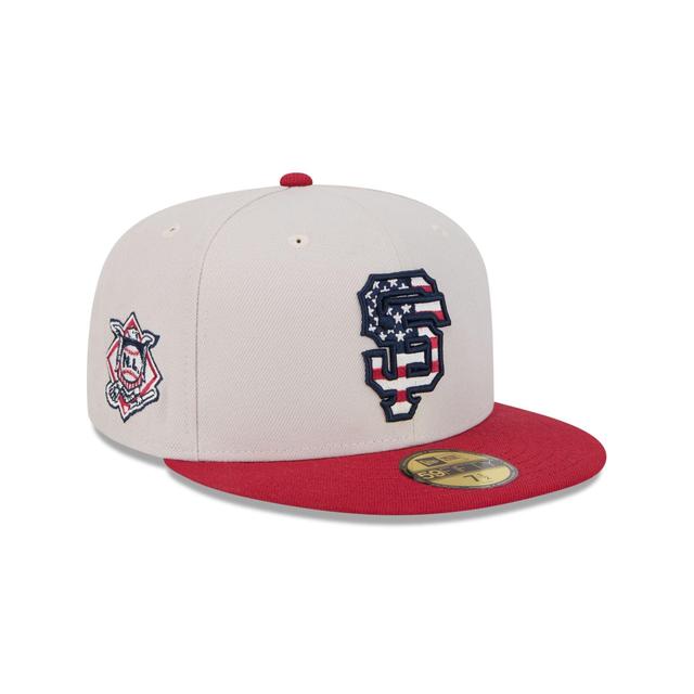 San Francisco Giants Independence Day 2024 59FIFTY Fitted Hat Male Product Image