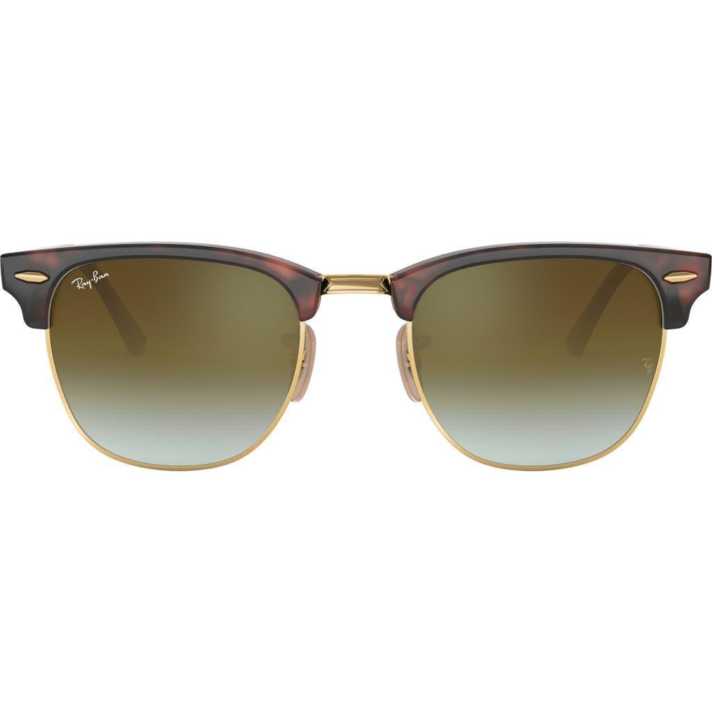 RAY BAN Ray-ban 49mm Clubmaster Sunglasses In Green Flash Product Image