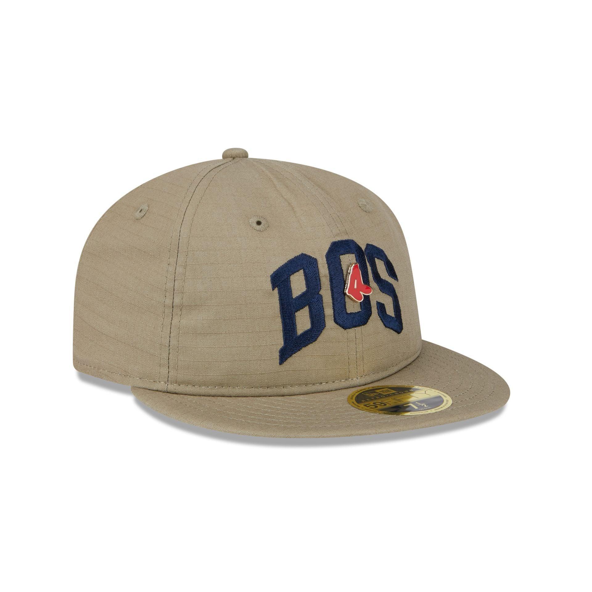 Boston Red Sox Logo Pin Retro Crown 59FIFTY Fitted Hat Male Product Image