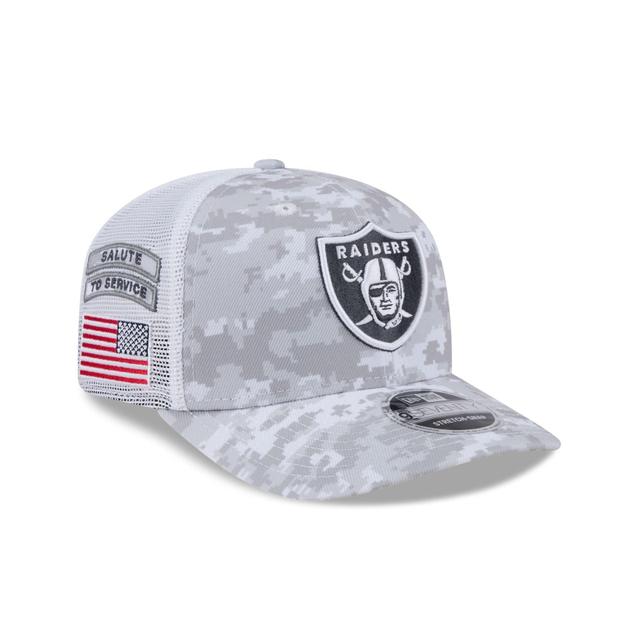 Las Vegas Raiders 2024 Salute to Service 9SEVENTY Trucker Hat Male Product Image