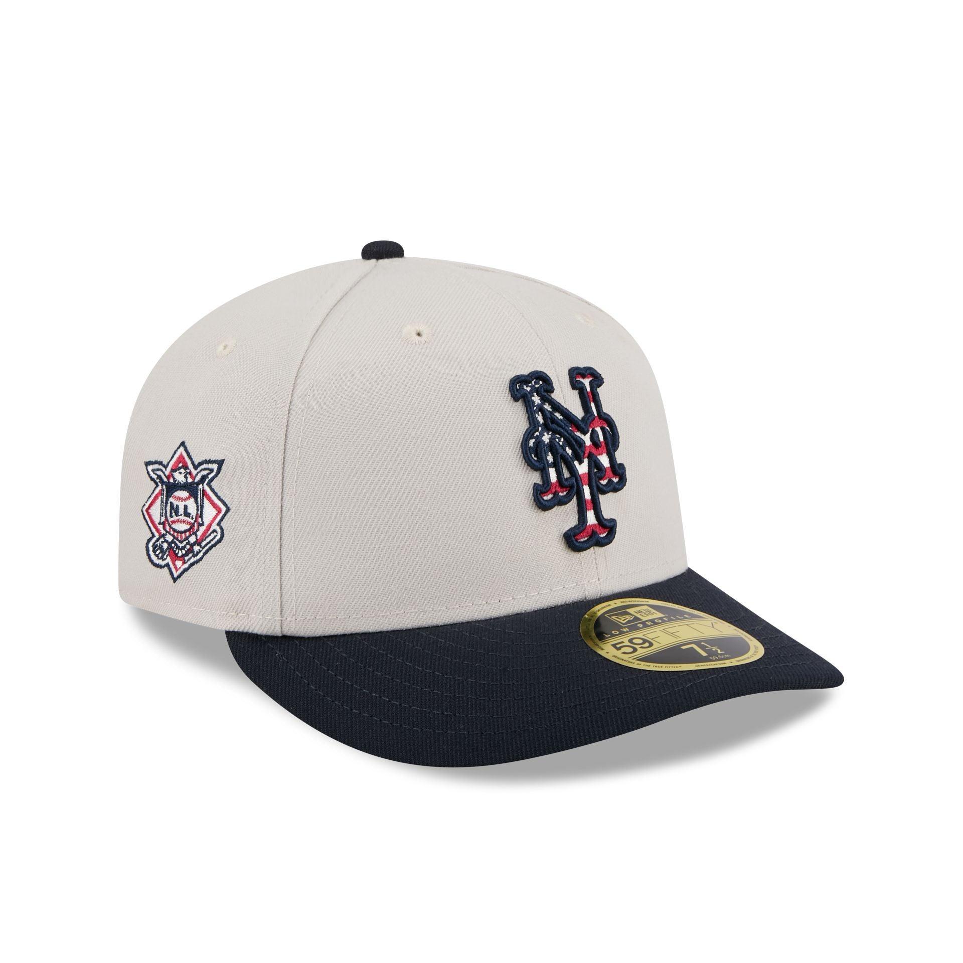 New York Mets Independence Day 2024 Low Profile 59FIFTY Fitted Hat Male Product Image