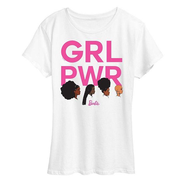 Womens Barbie Grl Pwr Grid Graphic Tee Product Image