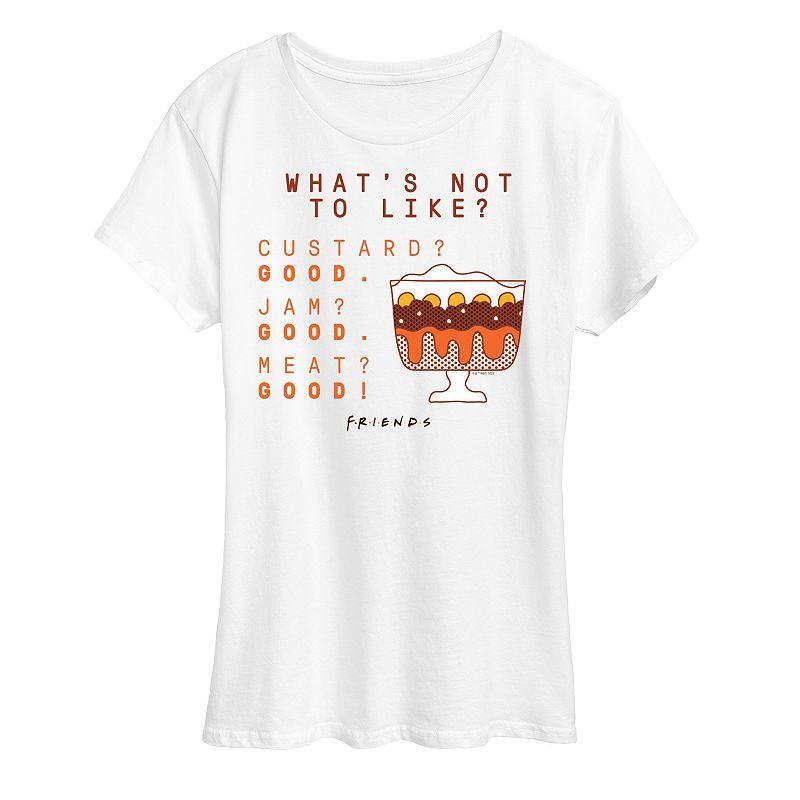 Womens Friends Whats Not To Like Graphic Tee, Girls Grey Gray Product Image