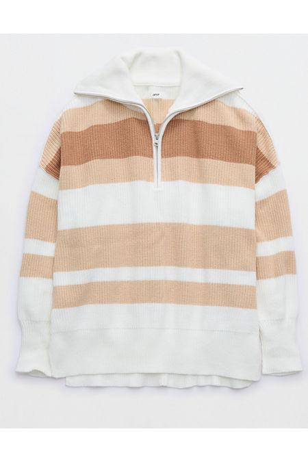 Aerie Beyond Quarter Zip Sweater Women's Product Image