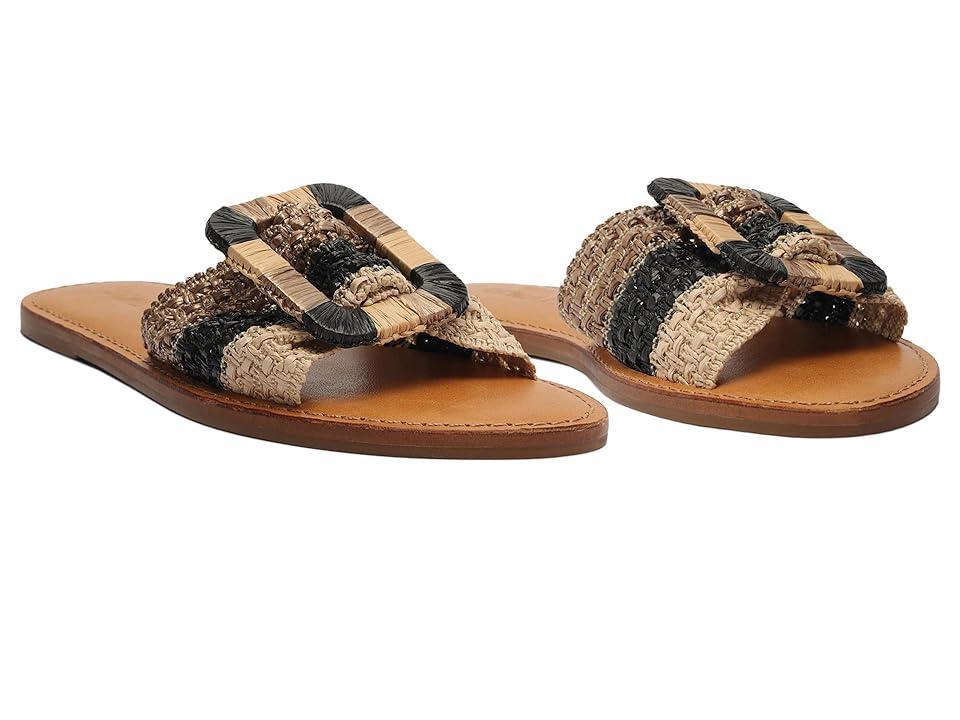 Schutz Cinna Flat (Cobre/Black/Palha) Women's Sandals Product Image