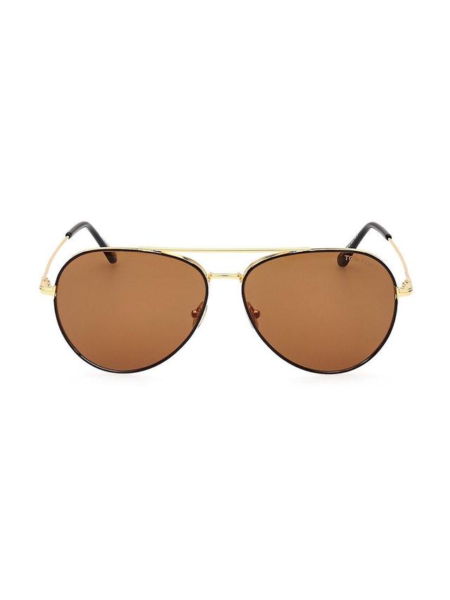 FERRAGAMO Gancini Evolution 61mm Aviator Sunglasses Product Image