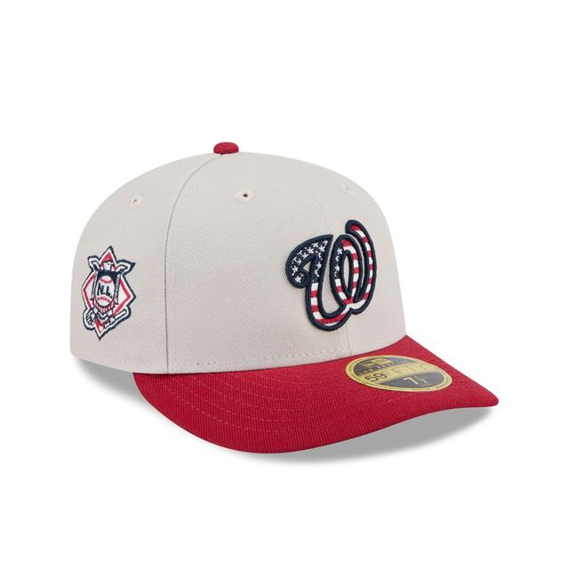 Washington Nationals Independence Day 2024 Low Profile 59FIFTY Fitted Hat Male Product Image