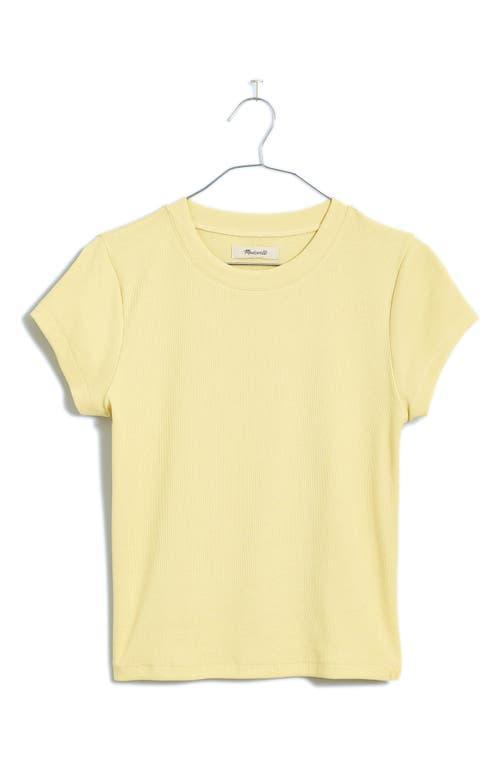 Madewell Brightside Rib Tee (Mulberry Wine) Women's Clothing Product Image